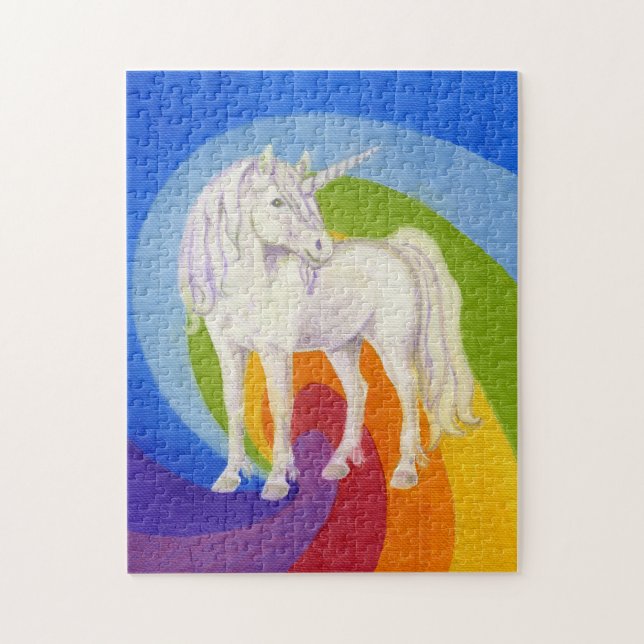 Unicorn and Rainbow puzzle (Vertical)