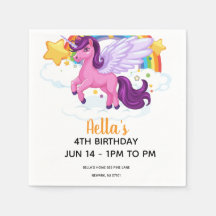 Unicorn and Rainbows Birthday