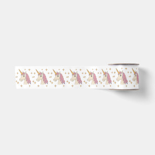 unicorn and star sparkles satin ribbon