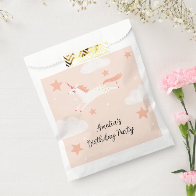 Unicorn and Stars Favour Bag (Sealed)