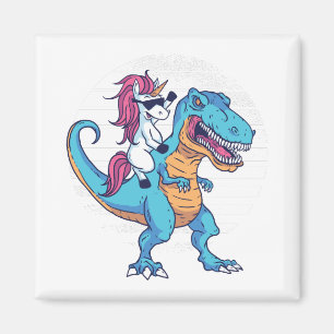 Unicorn and T-Rex Magnet