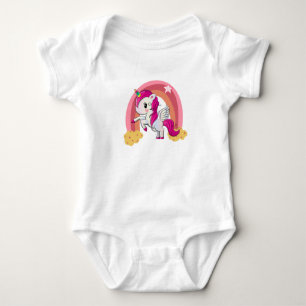 unicorn animal horse fantasy baby bodysuit