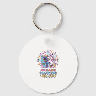 Unicorn Arcade Machine Unicorn Print Ready POD Art Key Ring