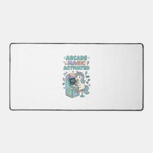 Unicorn Arcade Magic Activated Trendy Product Grap Desk Mat