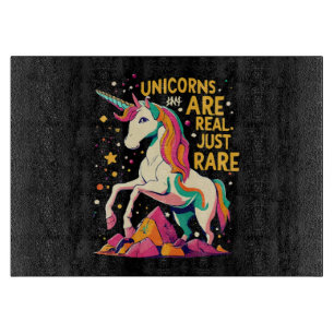 Unicorn are real just rare cutting board