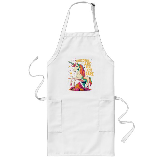Unicorn are real just rare long apron (Front)