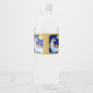 Unicorn "Art by Kids" Water Bottle Label