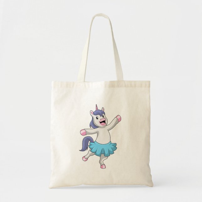 Unicorn as Ballerina at Ballet Tote Bag (Front)
