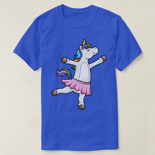 Unicorn as Ballerina with Skirt T-Shirt (Design Front)