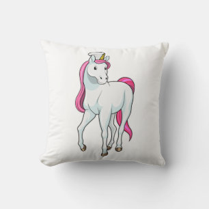 Unicorn as Cook with Chef hat Cushion