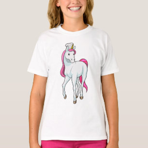 Unicorn as Cook with Chef hat T-Shirt