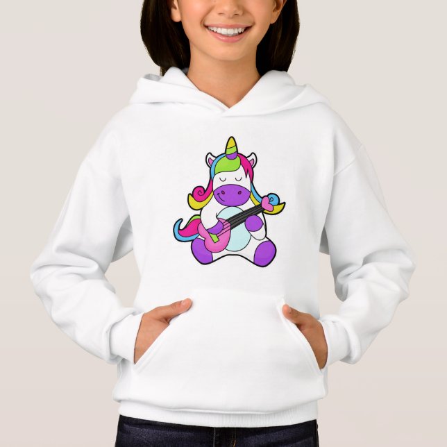Unicorn as Musician with Guitar (Front)