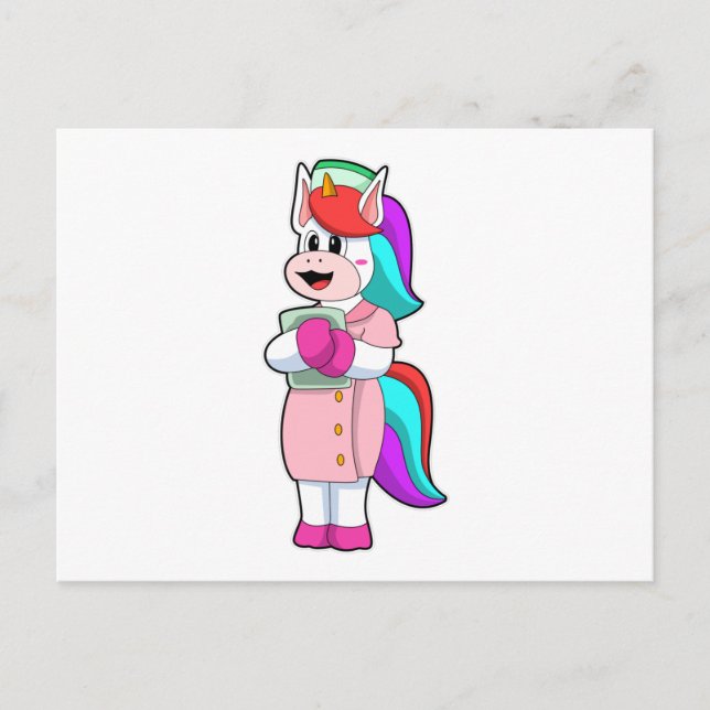 Unicorn as Nurse Postcard (Front)