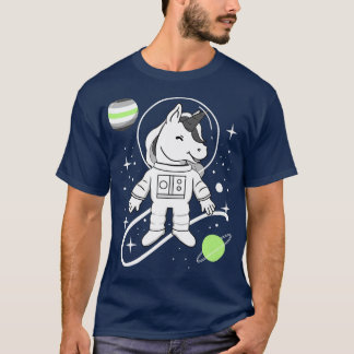 Unicorn Astronaut Agender Pride  T-Shirt