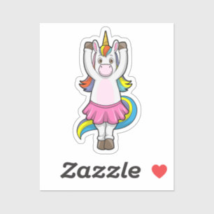 Unicorn at Ballet Dance with Skirt