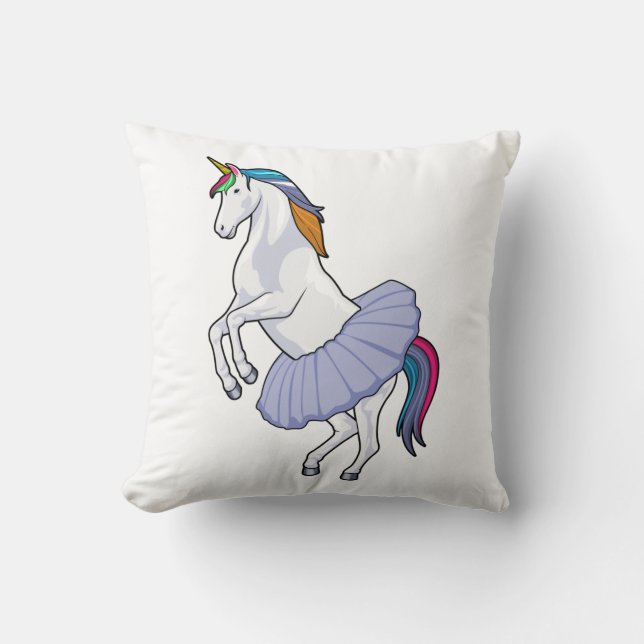 Unicorn at Ballet with Skirt Cushion (Front)