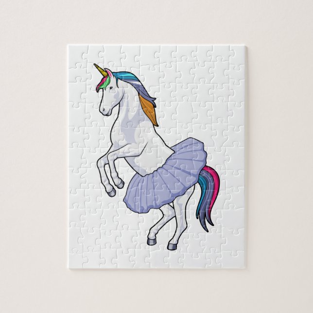 Unicorn at Ballet with Skirt Jigsaw Puzzle (Vertical)