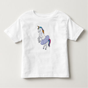 Unicorn at Ballet with Skirt Toddler T-Shirt