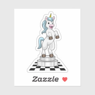 Unicorn at Chess as Chess piece Knight
