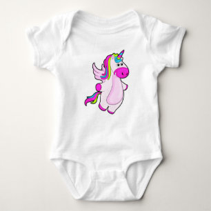 Unicorn at Flying Baby Bodysuit