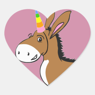 Unicorn at Heart Sticker