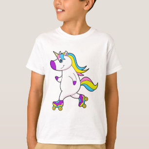 Unicorn at Inline skating with Roller skates T-Shirt
