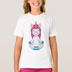 Unicorn at Meditate in Sitting T-Shirt