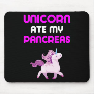 Unicorn Ate My Pancreas Fun Diabetes Girls Kids Bo Mouse Pad