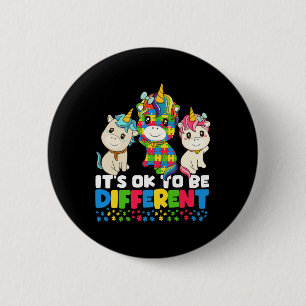 Unicorn Autism Awareness 6 Cm Round Badge