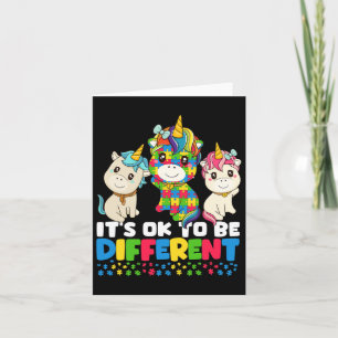 Unicorn Autism Awareness Card