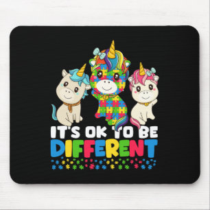 Unicorn Autism Awareness Mouse Pad