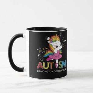 Unicorn Autism Mum Dancing To A Different Beat Mug