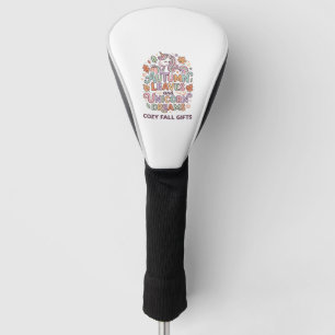 Unicorn Autumn Leaves and Unicorn Dreams Bold Typo Golf Head Cover