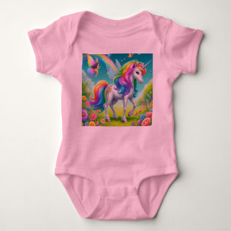 unicorn baby bodysuit