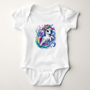 Unicorn baby bodysuit