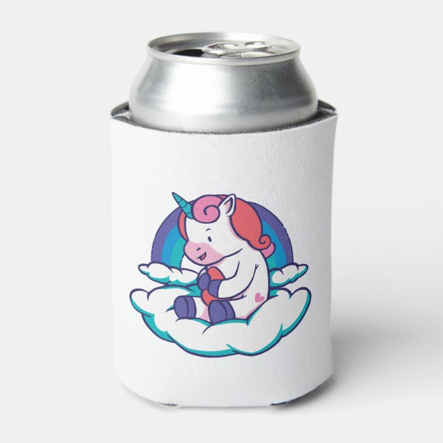 Unicorn baby   can cooler (Can Front)