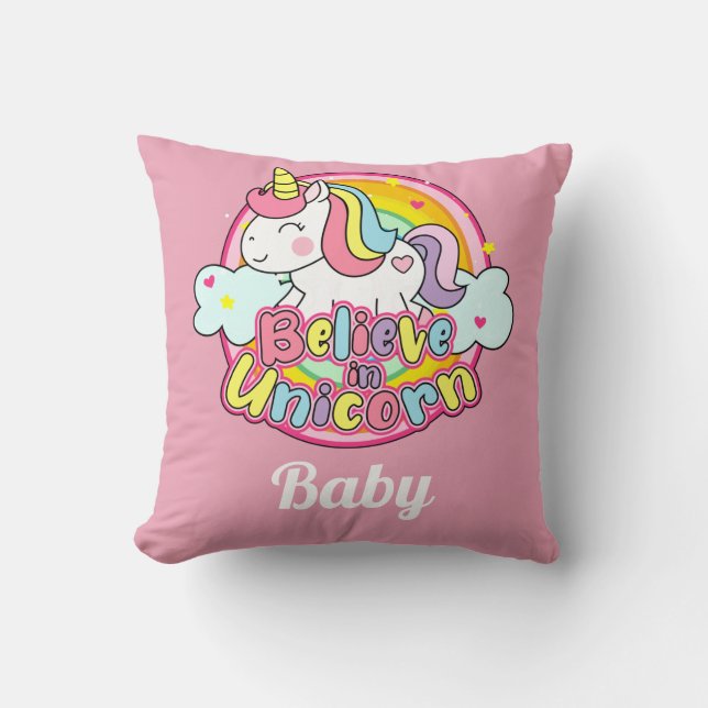 Unicorn  Baby  Cushion (Front)