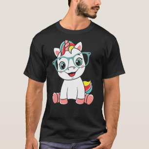 Unicorn Baby Eyeglasses Glasses Eyewear Optician V T-Shirt