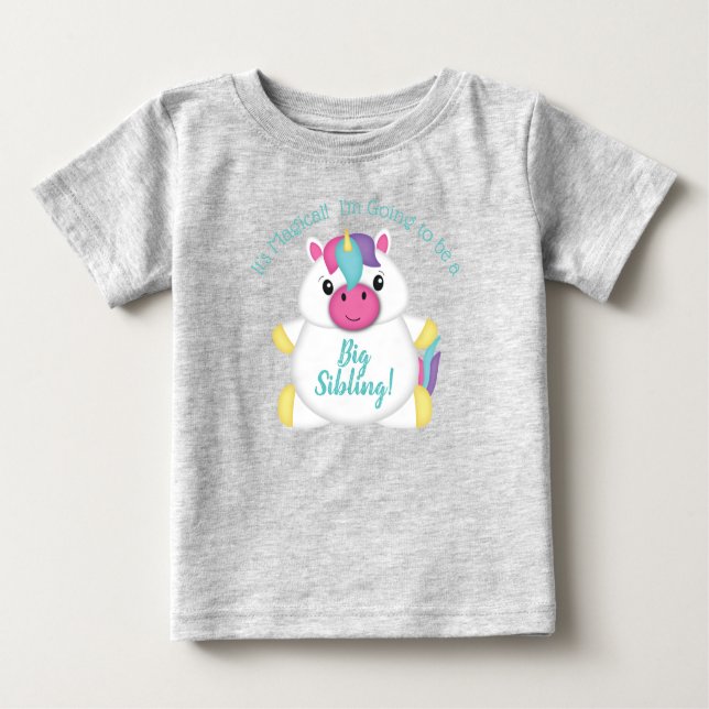 Unicorn Baby Shower Baby T-Shirt (Front)