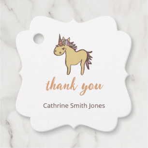 Unicorn Baby Shower Gender Neutral Favour Tags