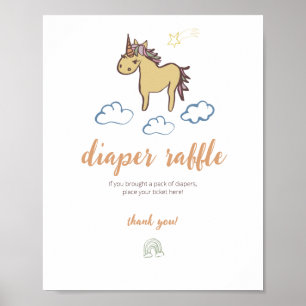 Unicorn Baby Shower Gender Neutral Poster