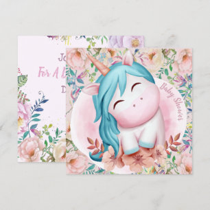Unicorn Baby Shower Invitation