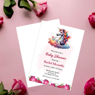 Unicorn Baby Shower Invitation