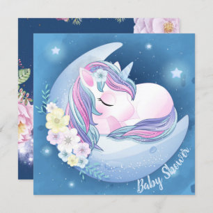Unicorn Baby Shower Invitation