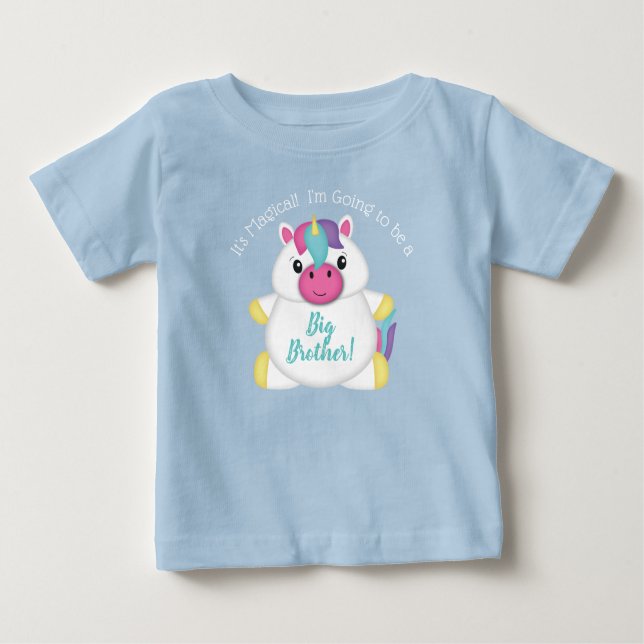 Unicorn Baby Shower T-Shirt (Front)