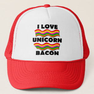 Unicorn Bacon Funny Ball Cap Trucker Hat