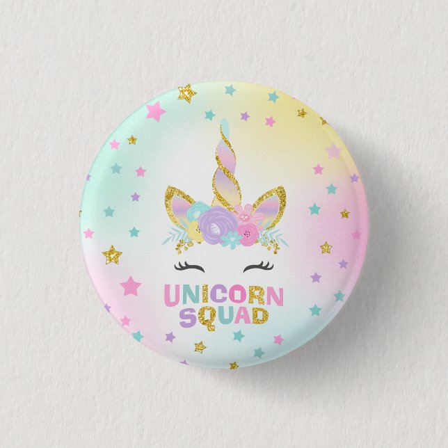 Unicorn Badge Unicorn Squad Unicorn Favour Pin (Front)
