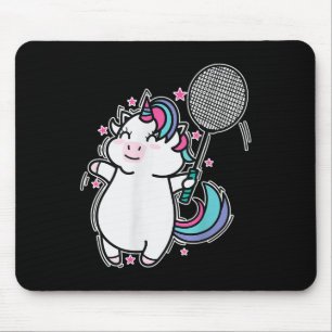 Unicorn Badminton Mouse Pad