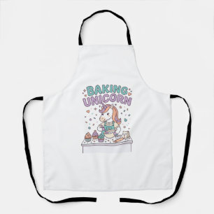 Unicorn Baking Unicorn Trendy Product Graphic_1 Apron