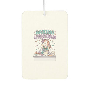 Unicorn Baking Unicorn Trendy Product Graphic_1 Car Air Freshener